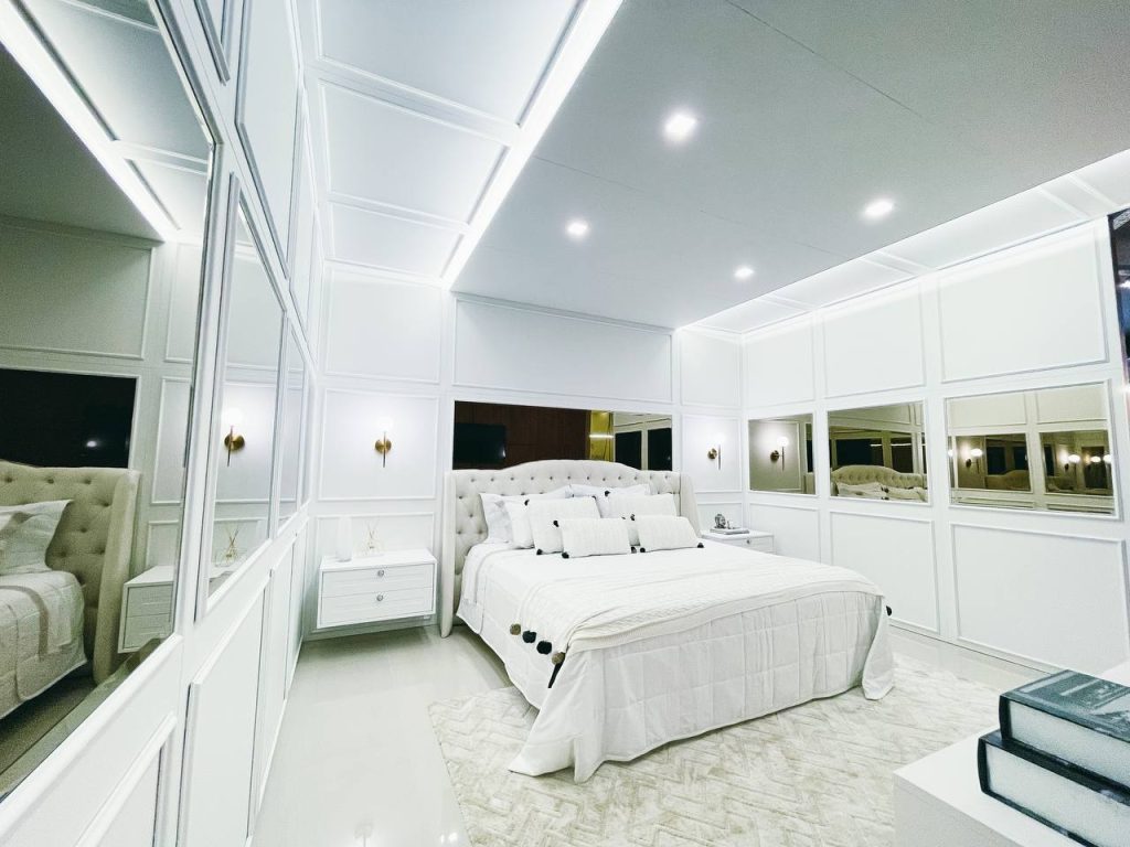 Decoração de quarto com tema de ilhas gregas: Santorini e Mykonos