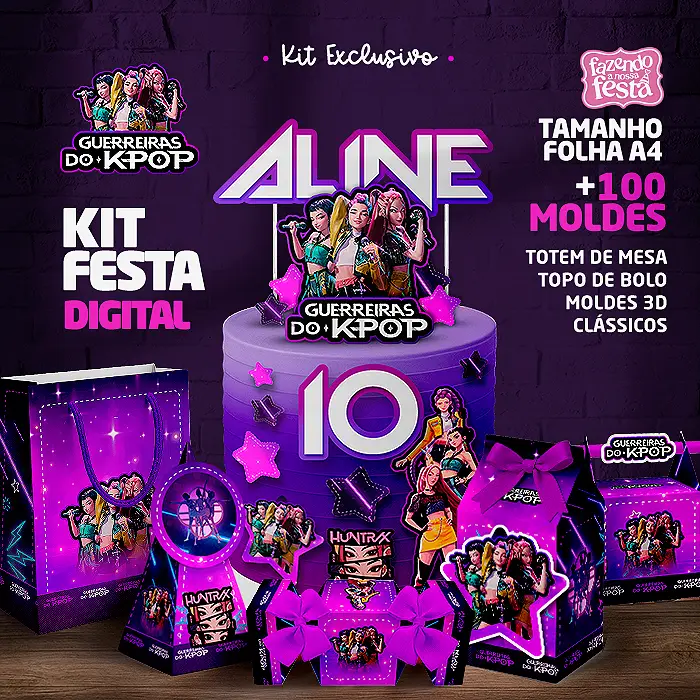 decoração guerreiras do kpop