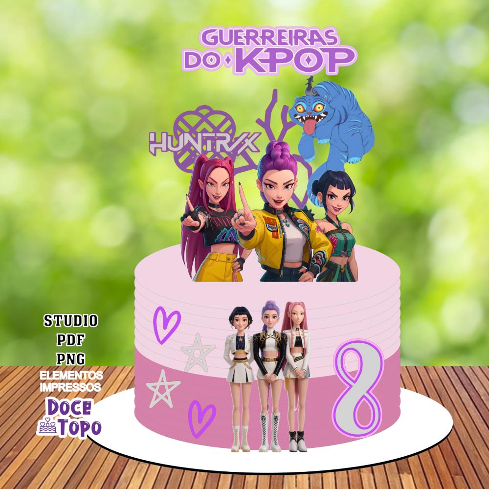 decoração guerreiras do kpop