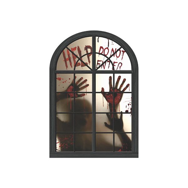 como evitar erros decoração halloween janela