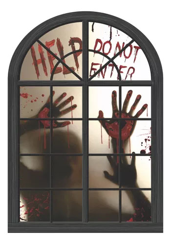 tutorial silhuetas papel cartolina halloween janela