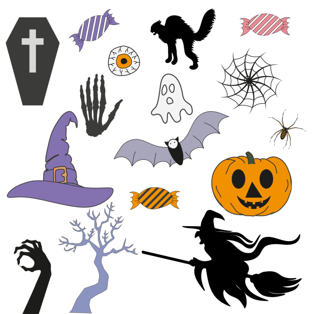 decoração halloween para imprimir