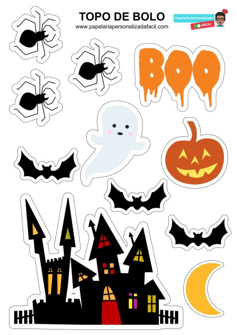 decoração halloween para imprimir