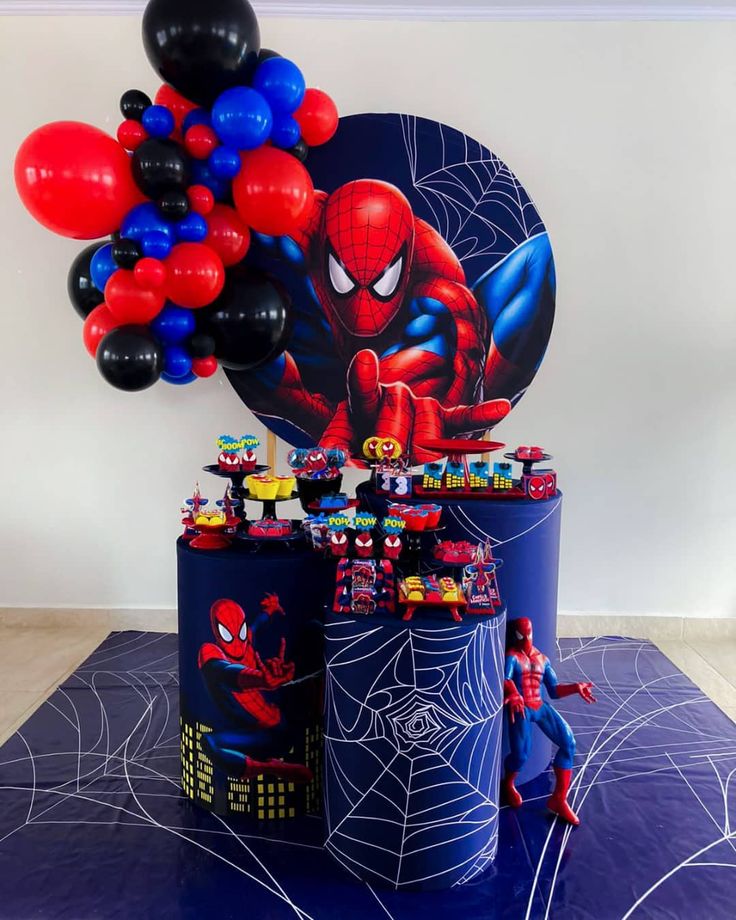 decoração homem aranha