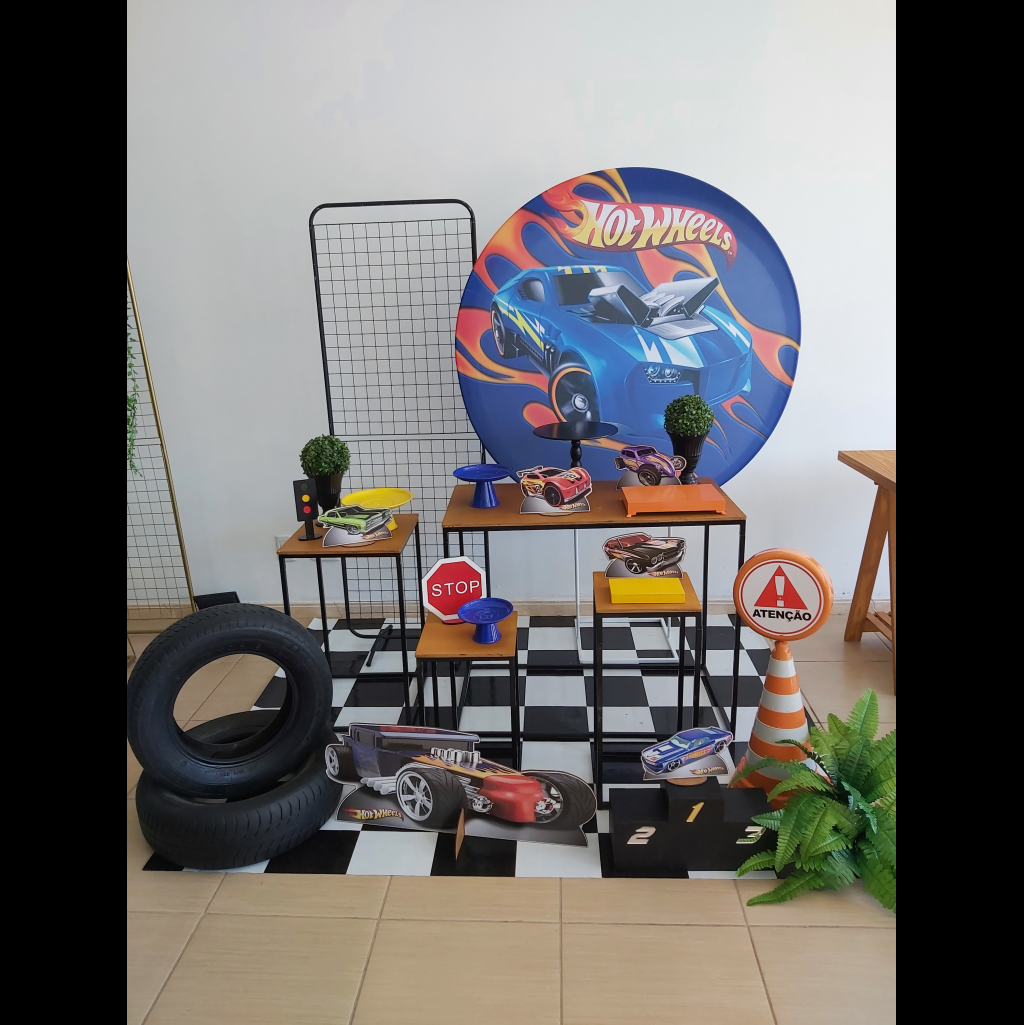 decoração hot wheels