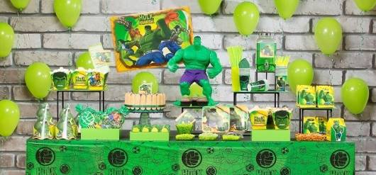 ideias de decoração hulk baby para festa de 1 ano