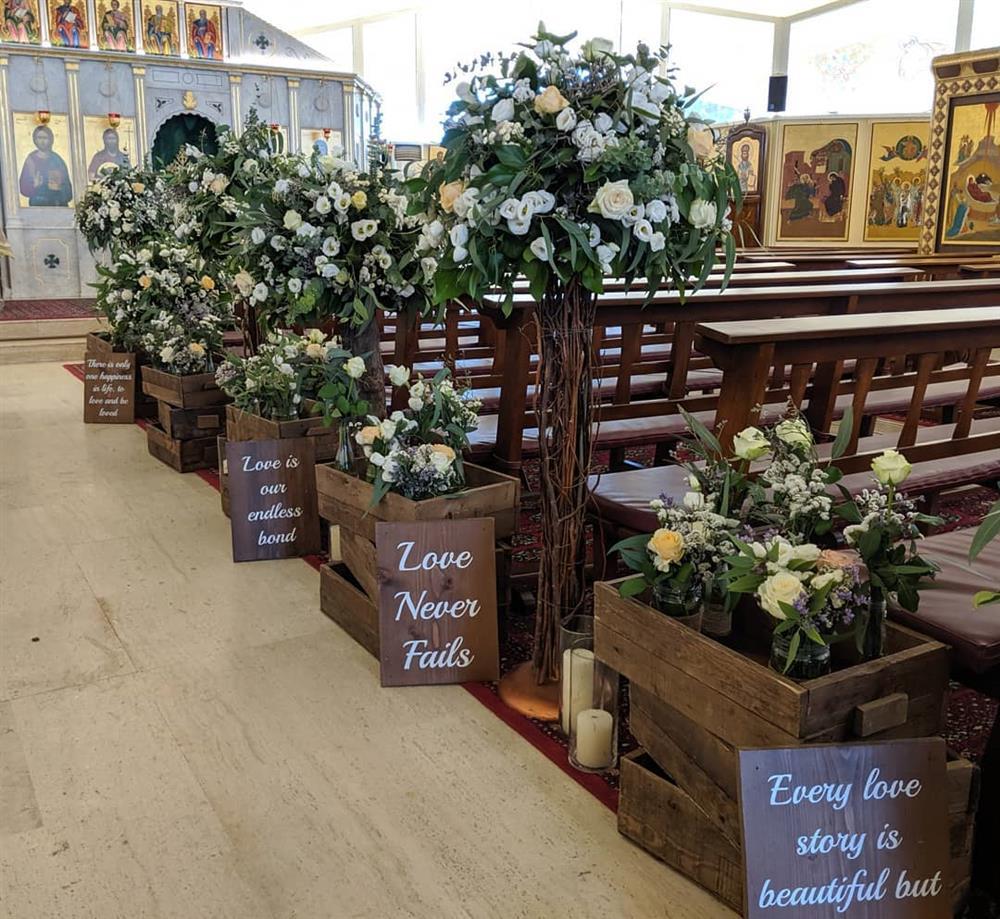 decoração igreja simples e barata