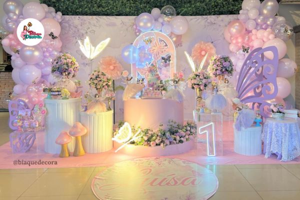 ideias de decoração jardim das borboletas para festa infantil