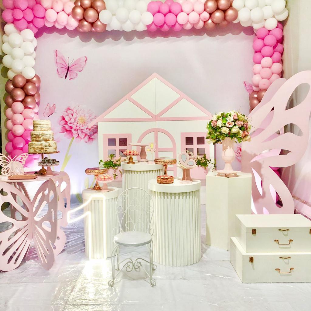 ideias de decoração jardim das borboletas para festa infantil