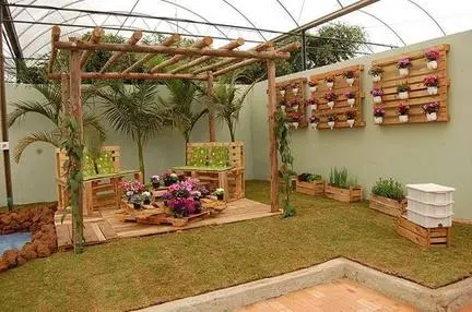 decoração jardim