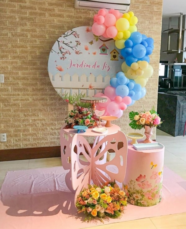 decoração jardim das borboletas