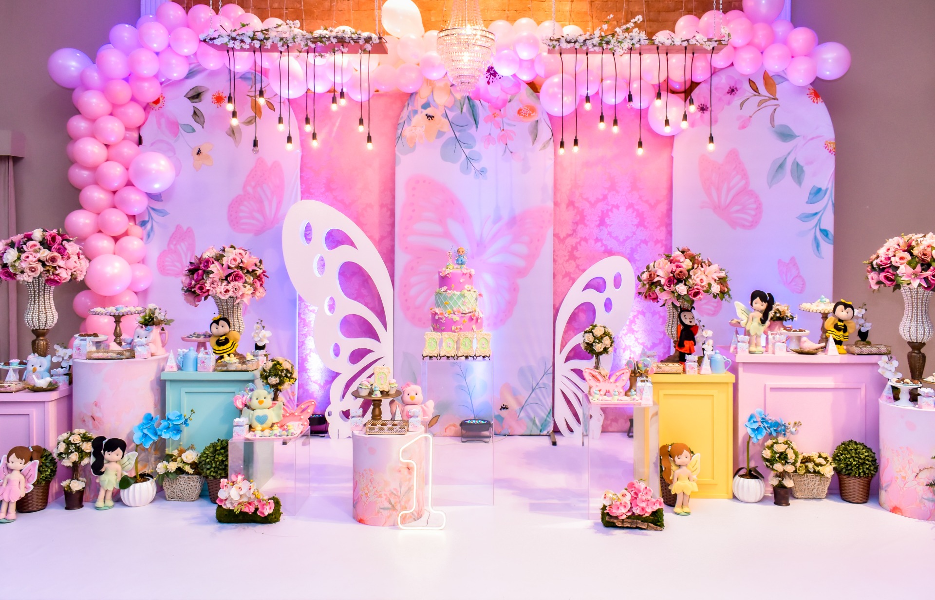 decoração jardim das borboletas luxo