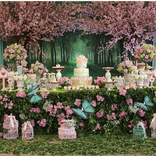 decoração jardim das borboletas luxo