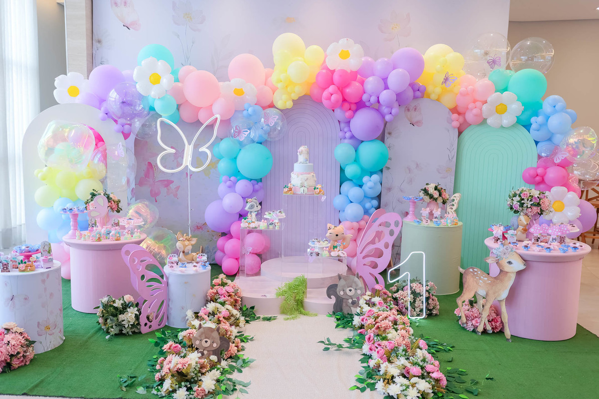 decoração jardim das borboletas luxo