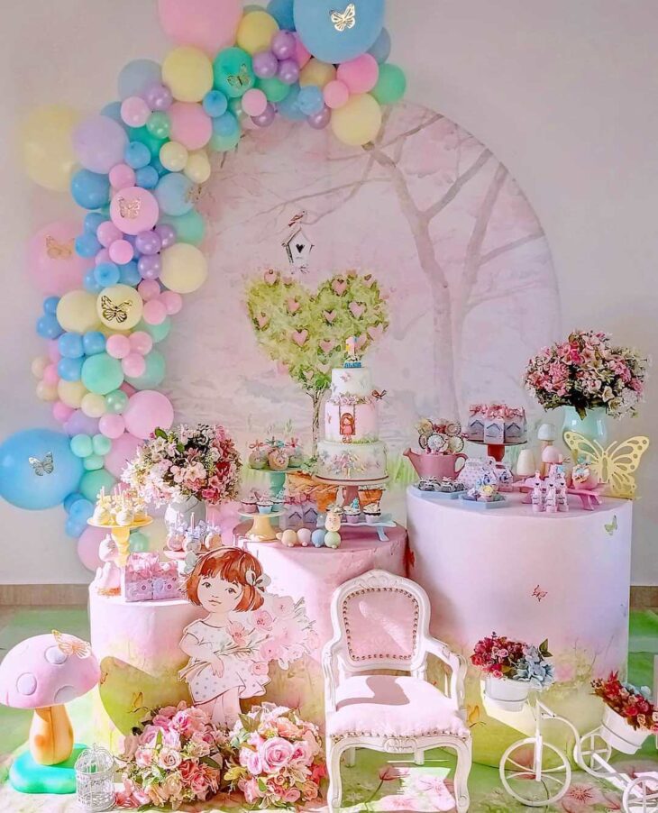 custo festa jardim encantado 1 ano barata