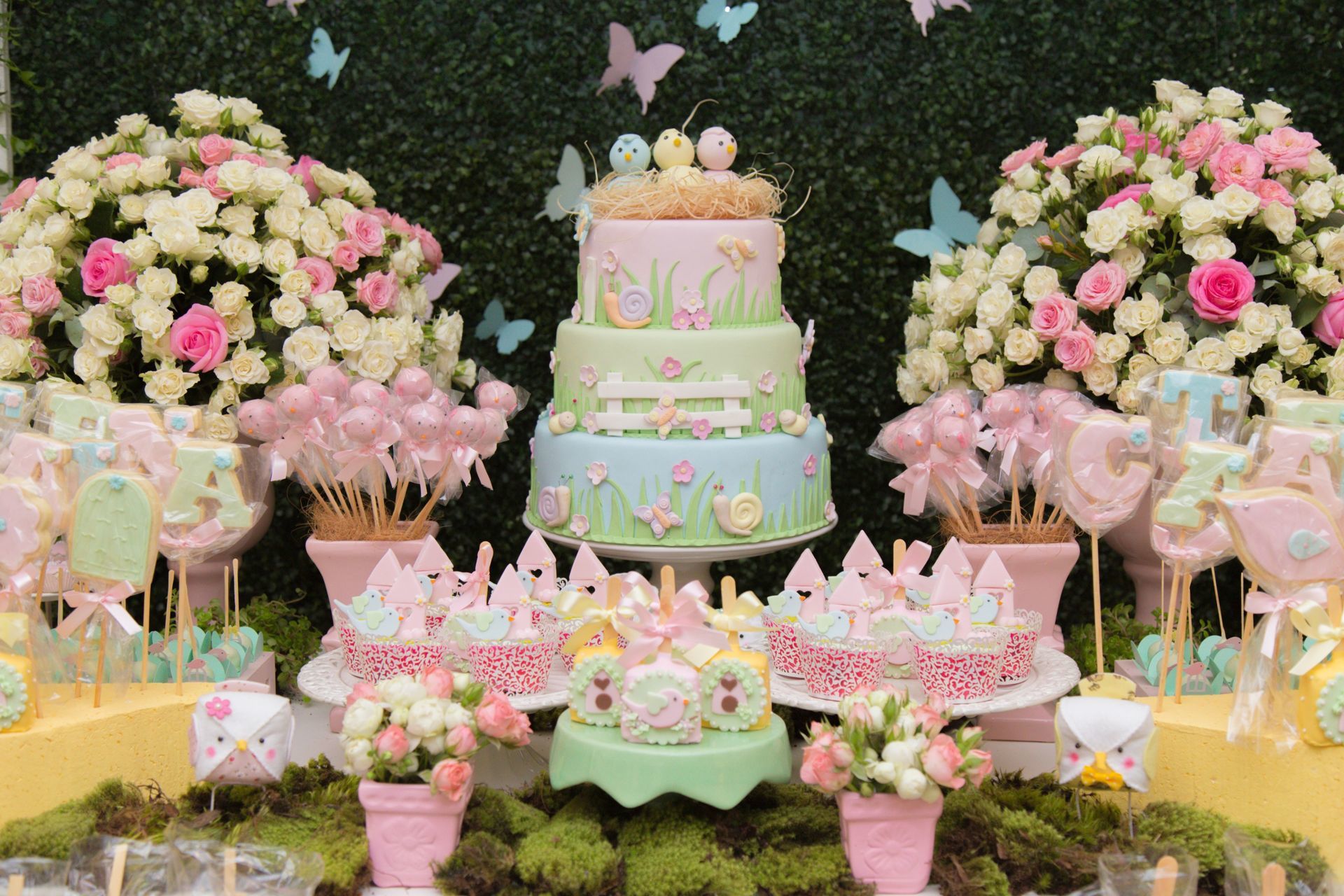 ideias criativas decoração jardim encantado 1 ano