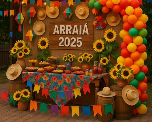 decoração junina 2025