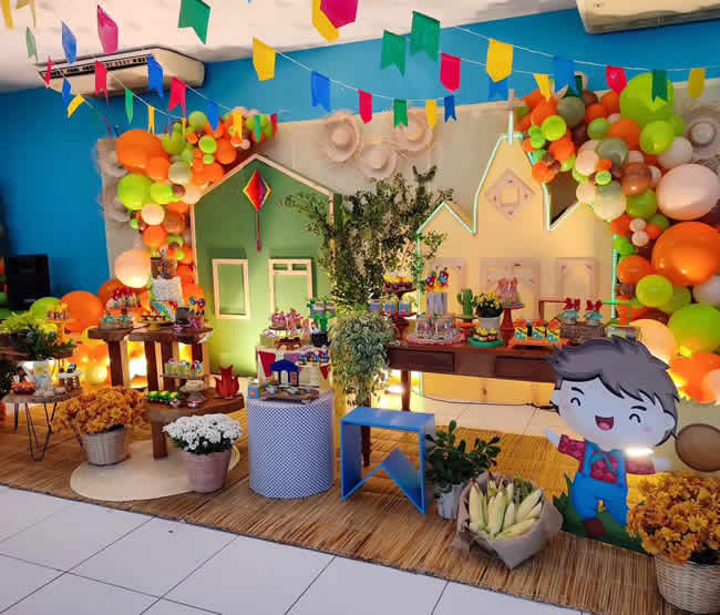 como evitar palha de coco verde murchar decoração junina