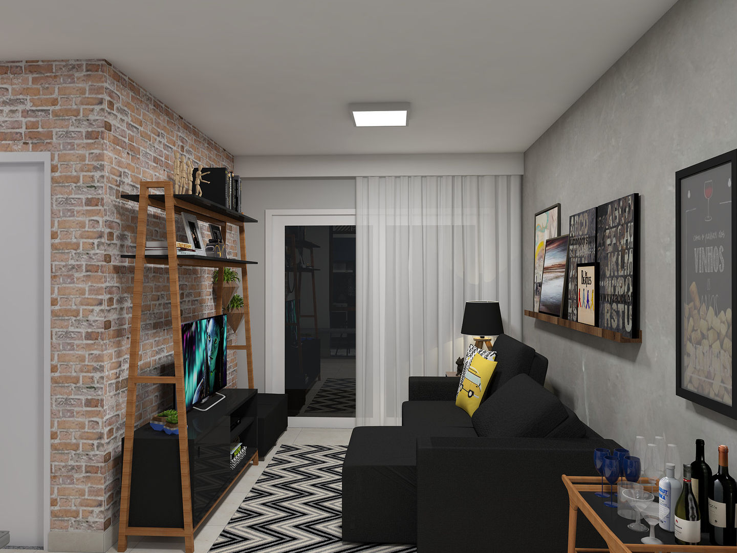 como otimizar espaço em kitnet 25m2 com móveis planejados