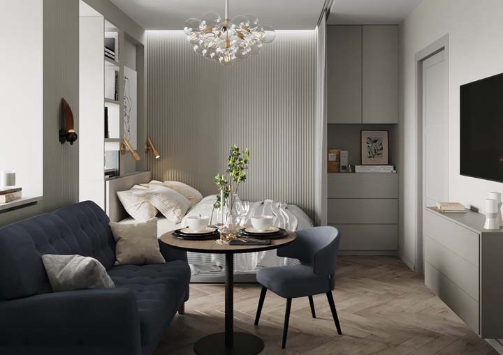 erros comuns ao decorar kitnet 25m2