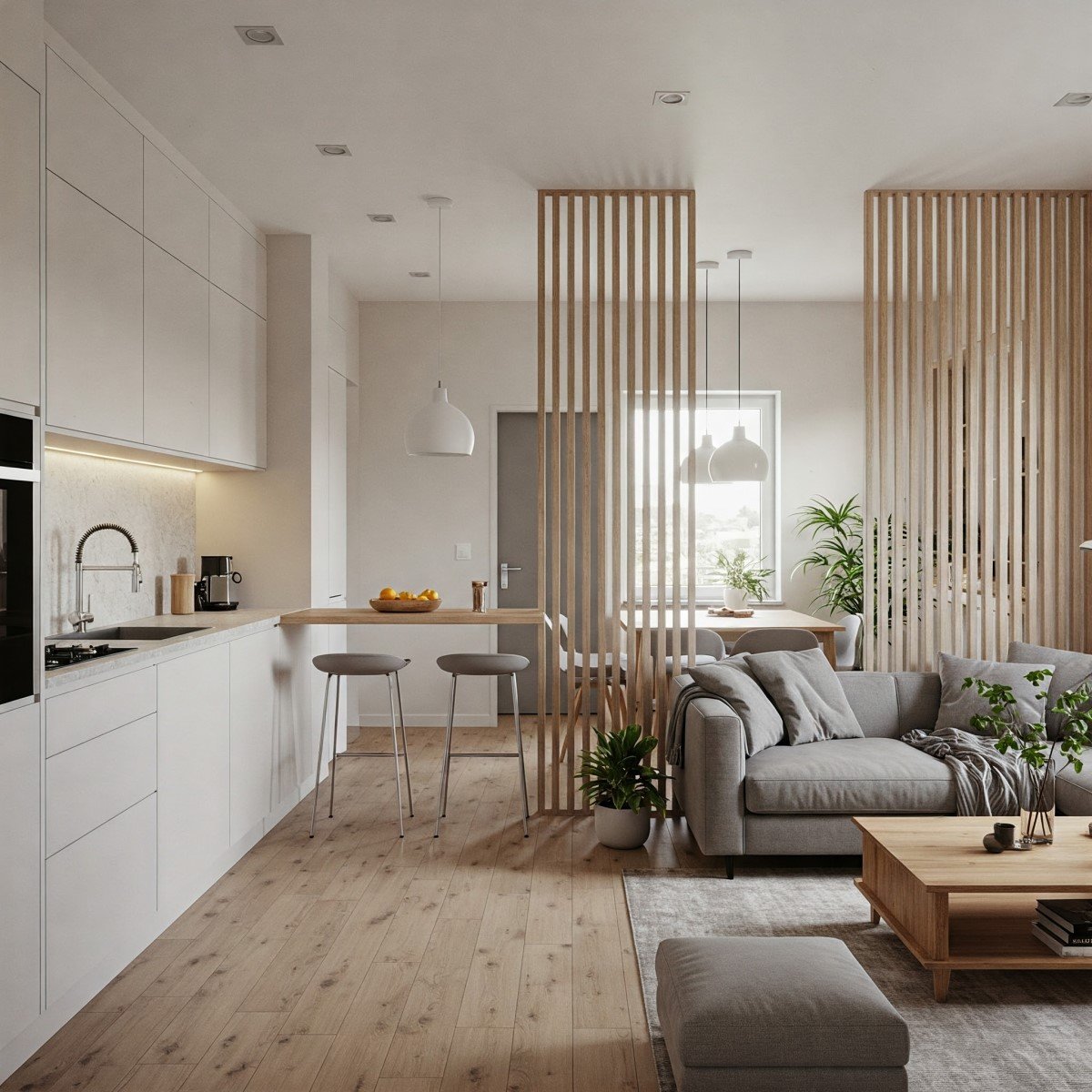 decoração kitnet 25m2