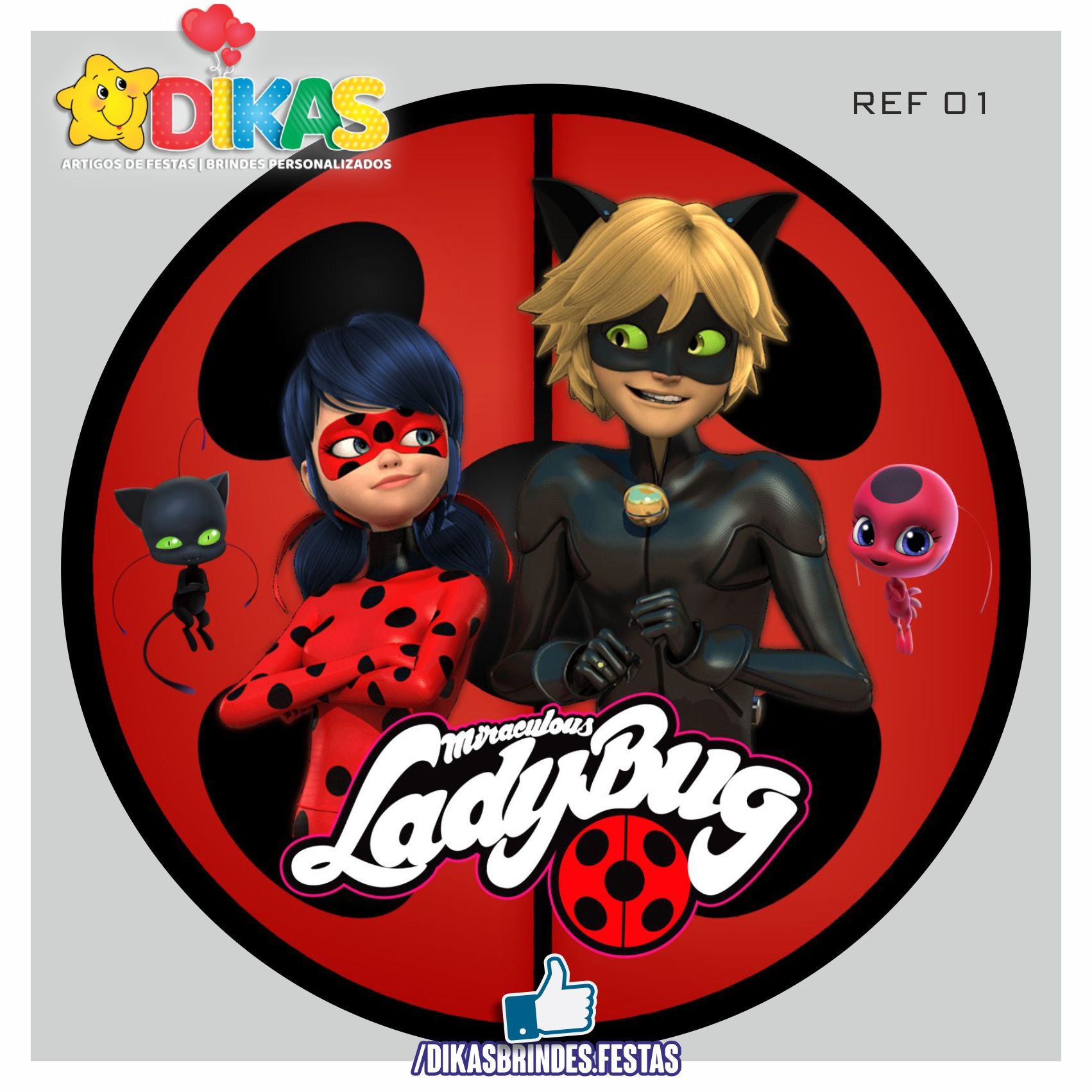 erros comuns decoração ladybug painel redondo