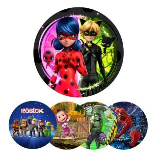 ideias decoração festa ladybug painel redondo