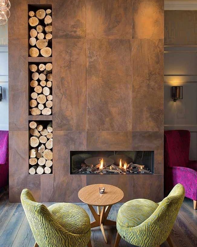 decorar mantel lareira minimalista