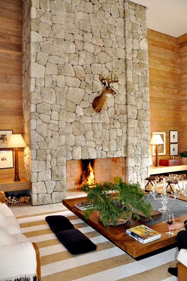 decorar mantel lareira minimalista