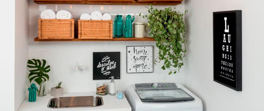 ideias de decoração lavanderia apartamento pequeno