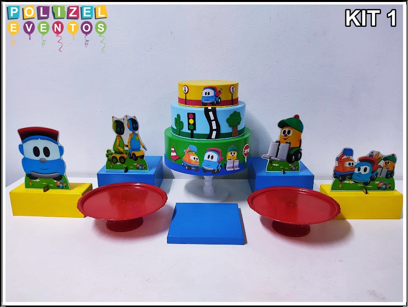 Como criar um Bolo Temático do Léo, o Caminhão passo a passo