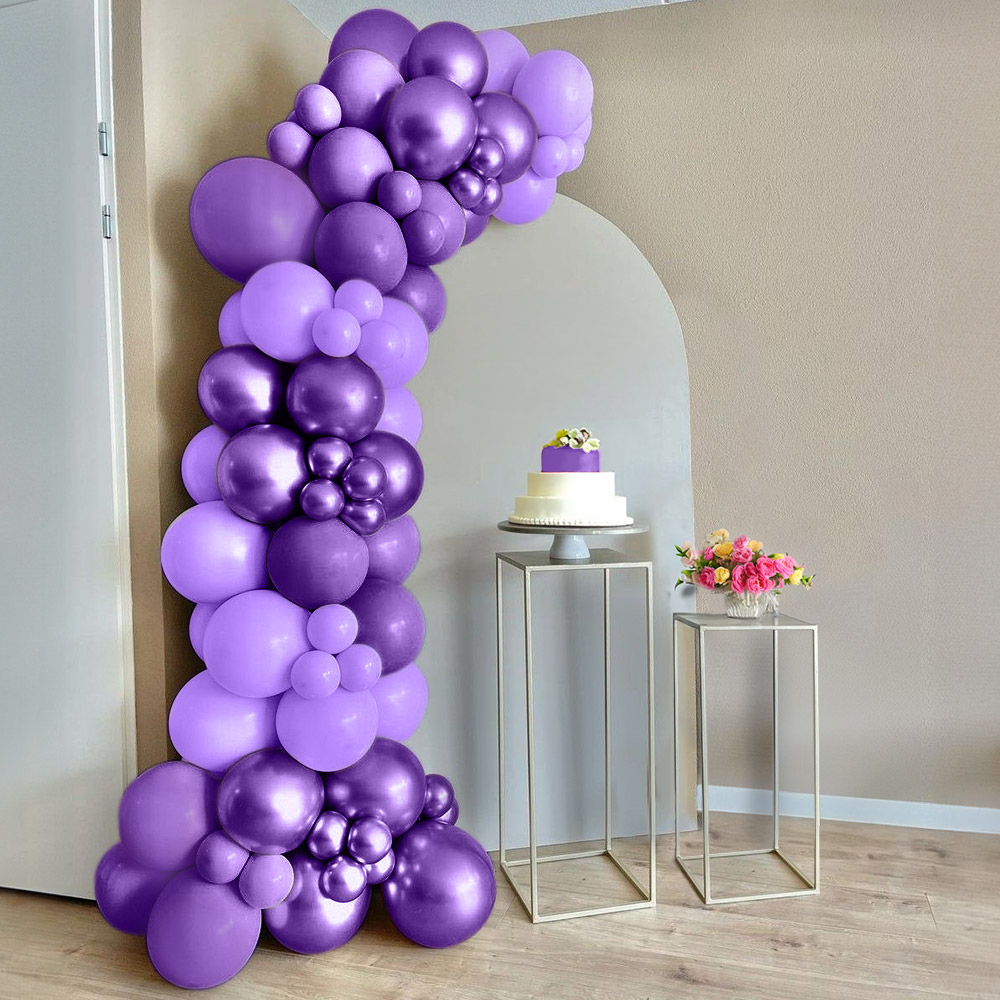 decoração lilas simples