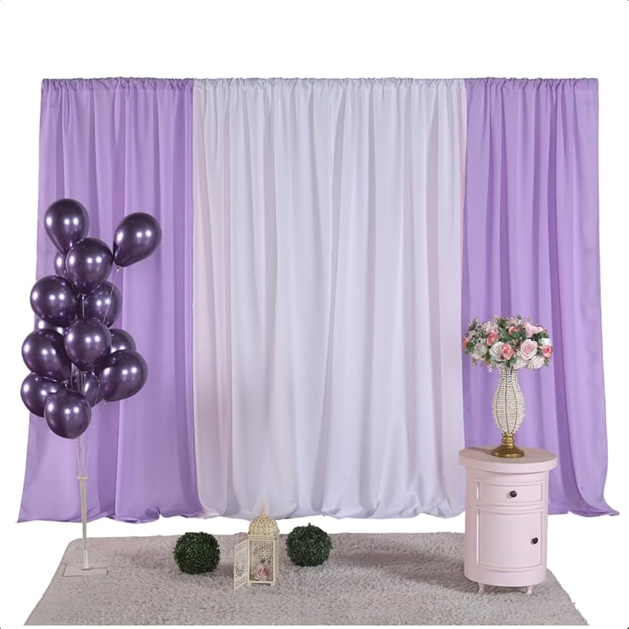 decoração lilas simples