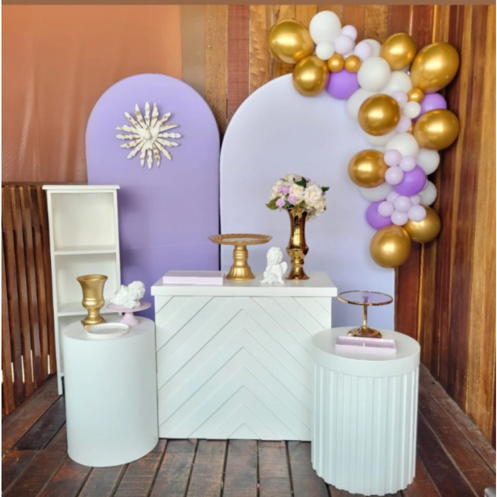 decoração lilas simples