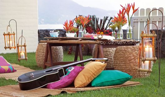 decoração luau simples