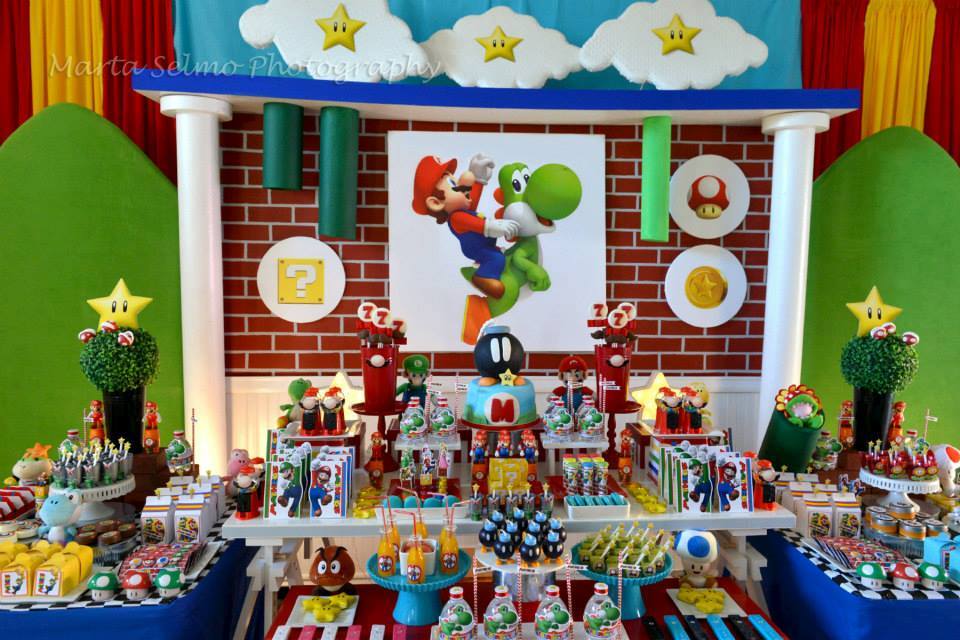 decoração mario bros