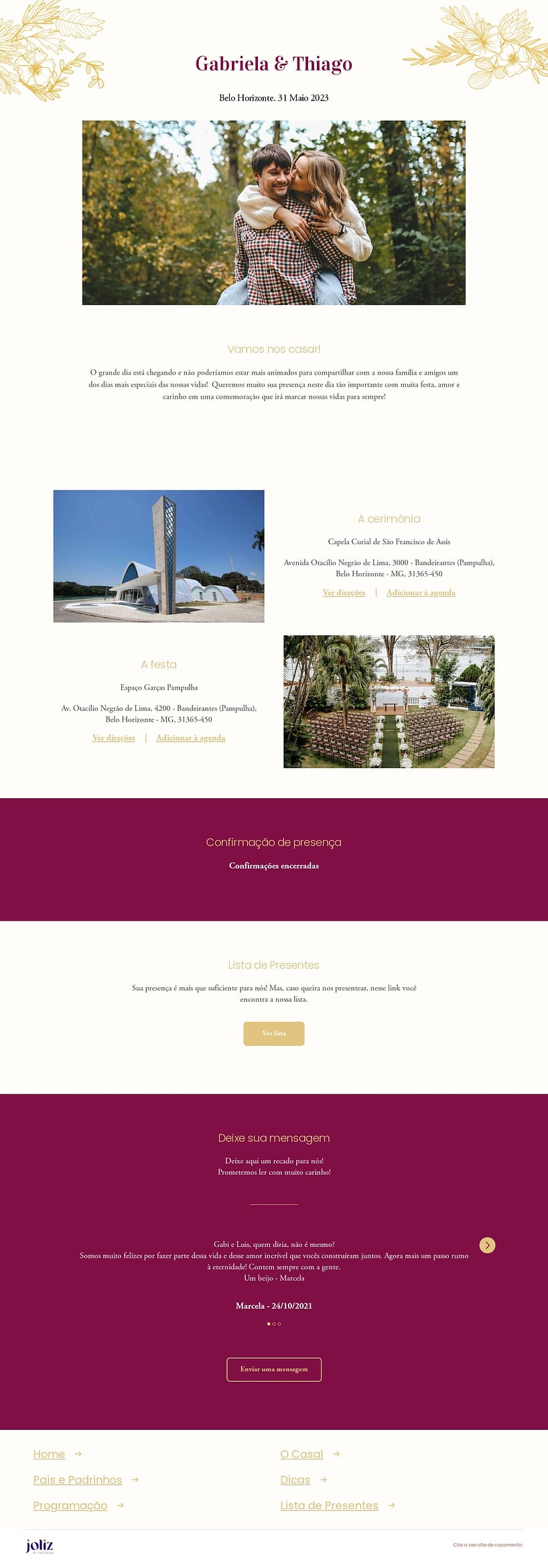 custo decoração marsala e dourado casamento