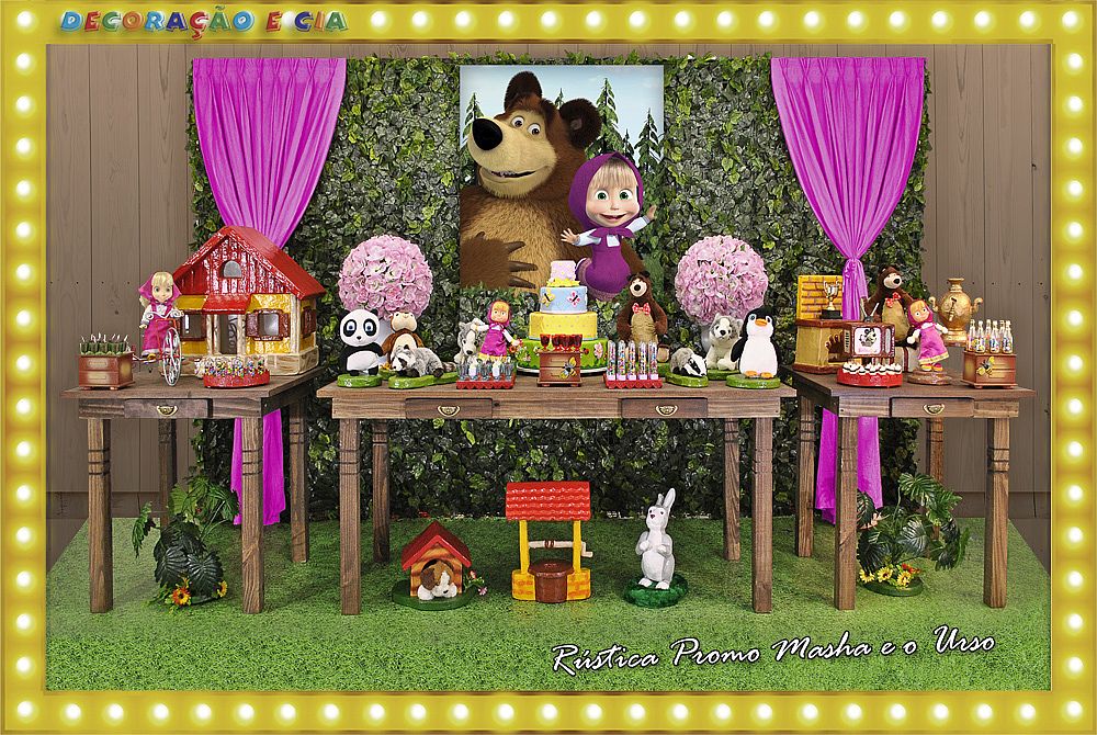 decoração masha e o urso