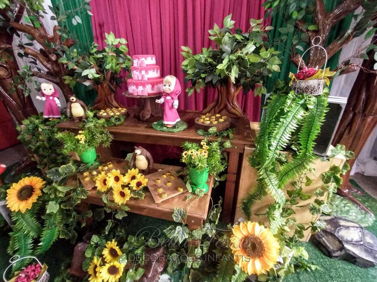 decoração masha e o urso