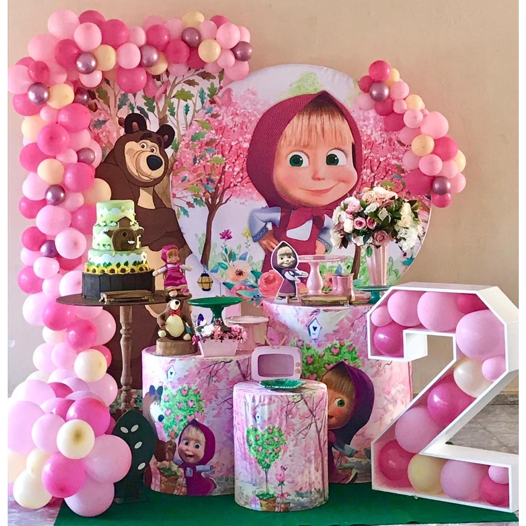 decoração masha e urso