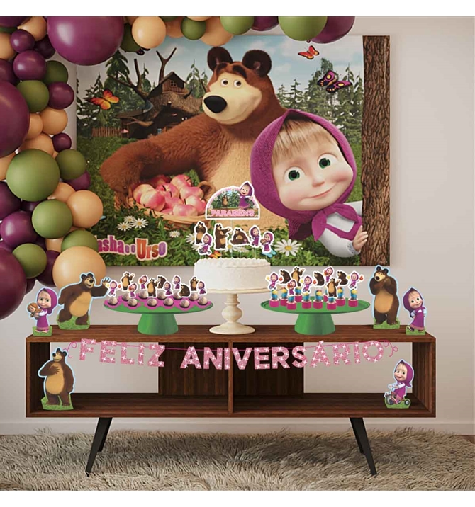 decoração masha e urso