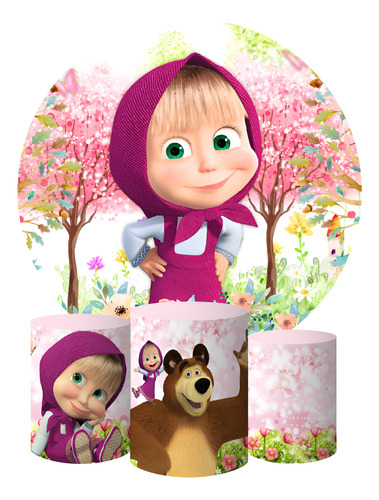 decoração masha e urso