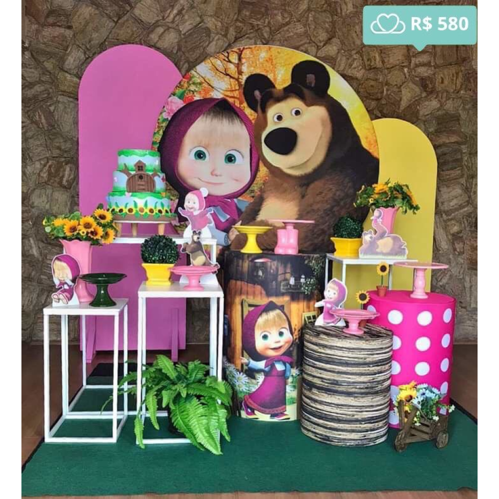 decoração masha e urso
