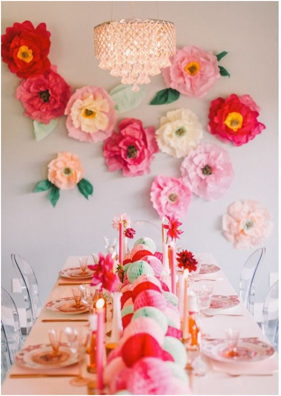 ideias de decoração mesa posta mês da mulher