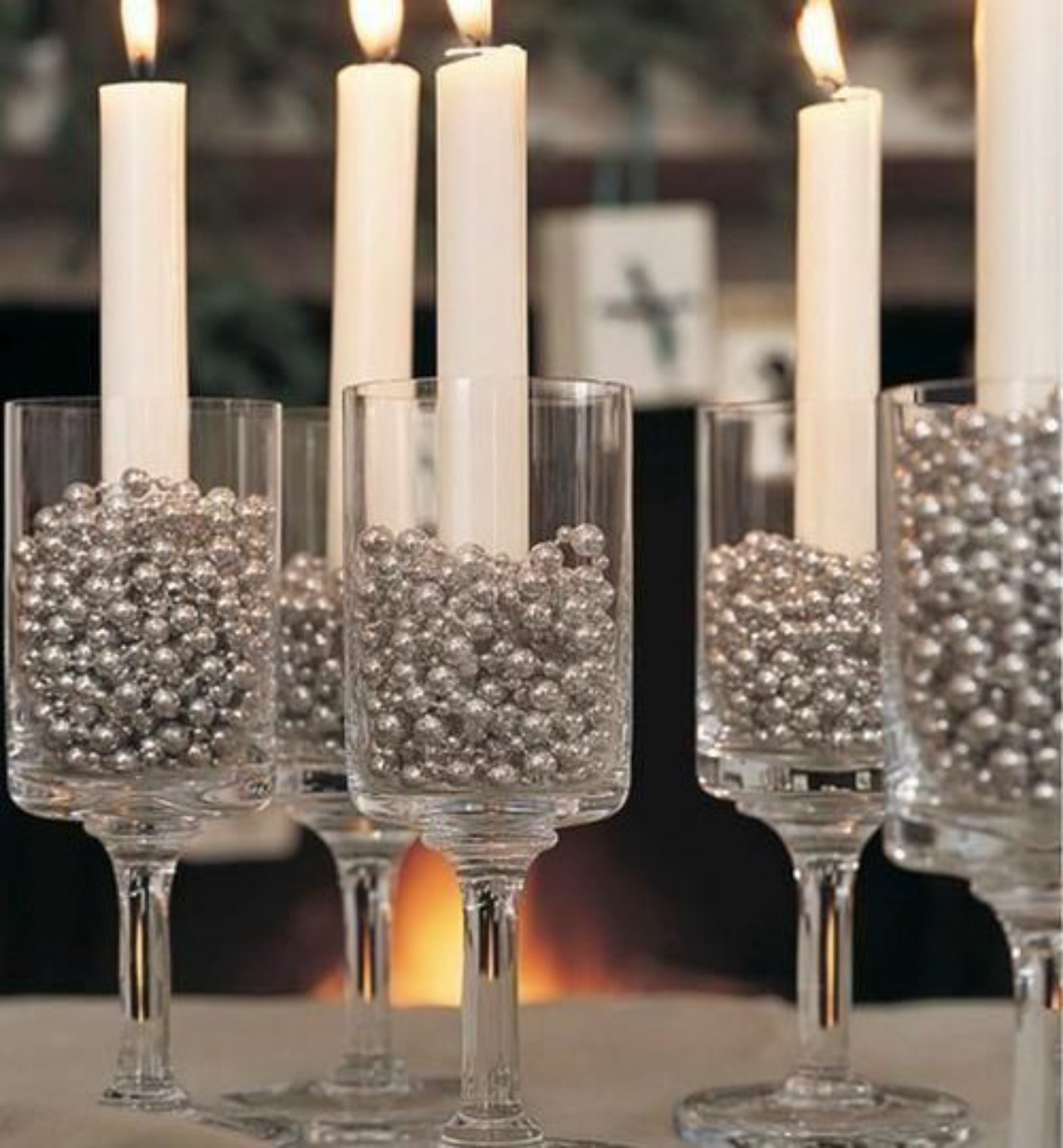 decoração mesa ano novo