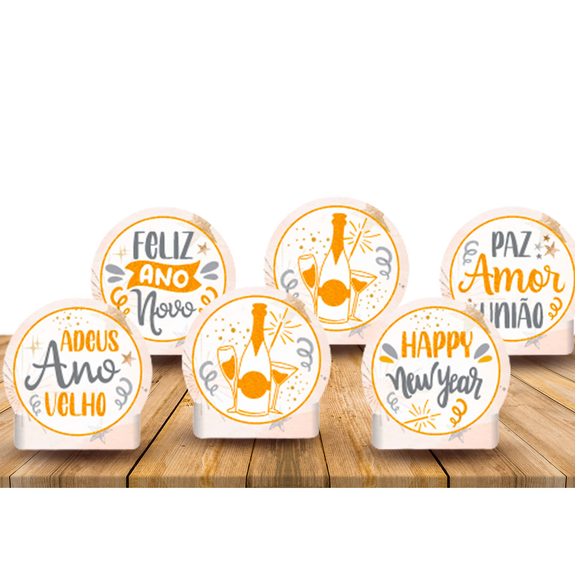 decoração mesa ano novo