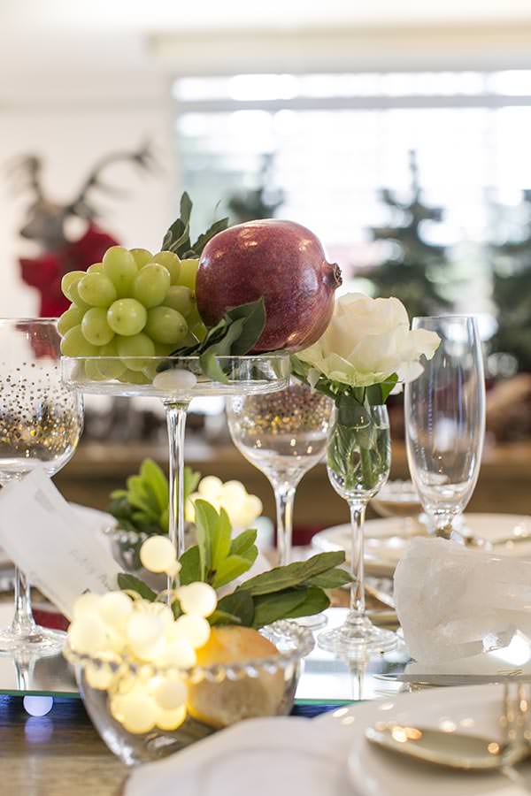 decoração mesa ano novo