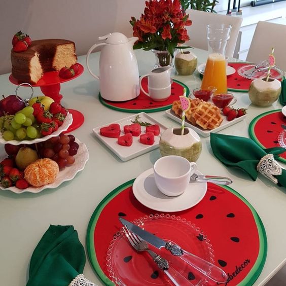 decoracao mesa cafe dia maes barata e elegante