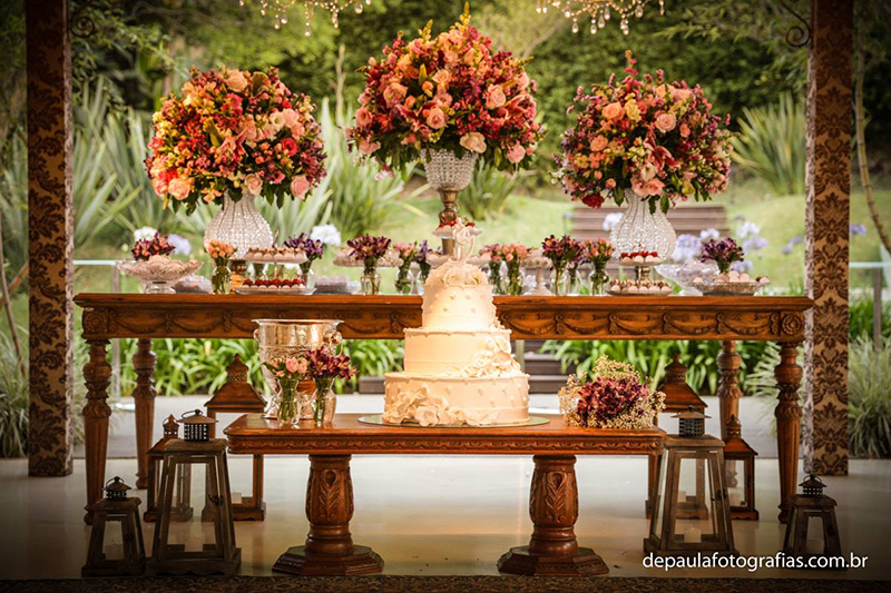 decoração mesa casamento