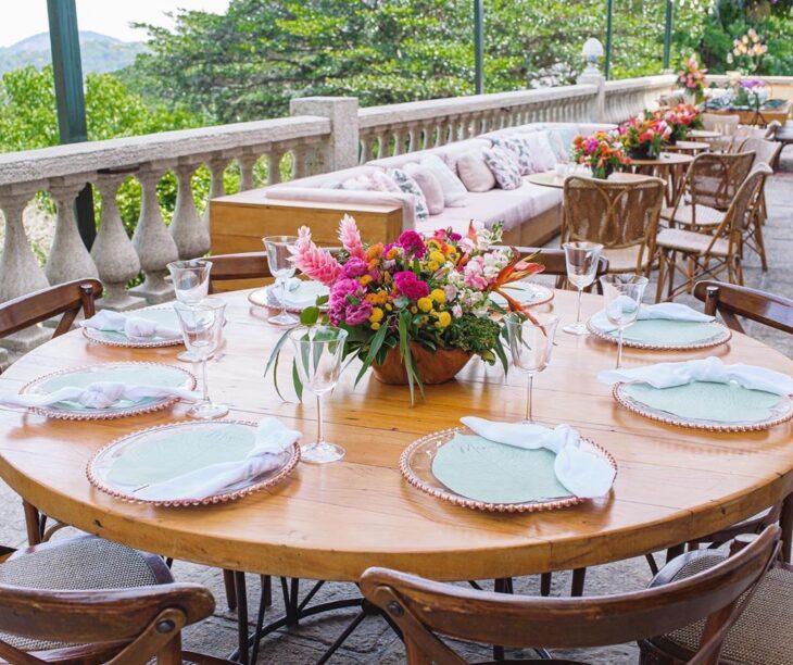 decoração mesa casamento
